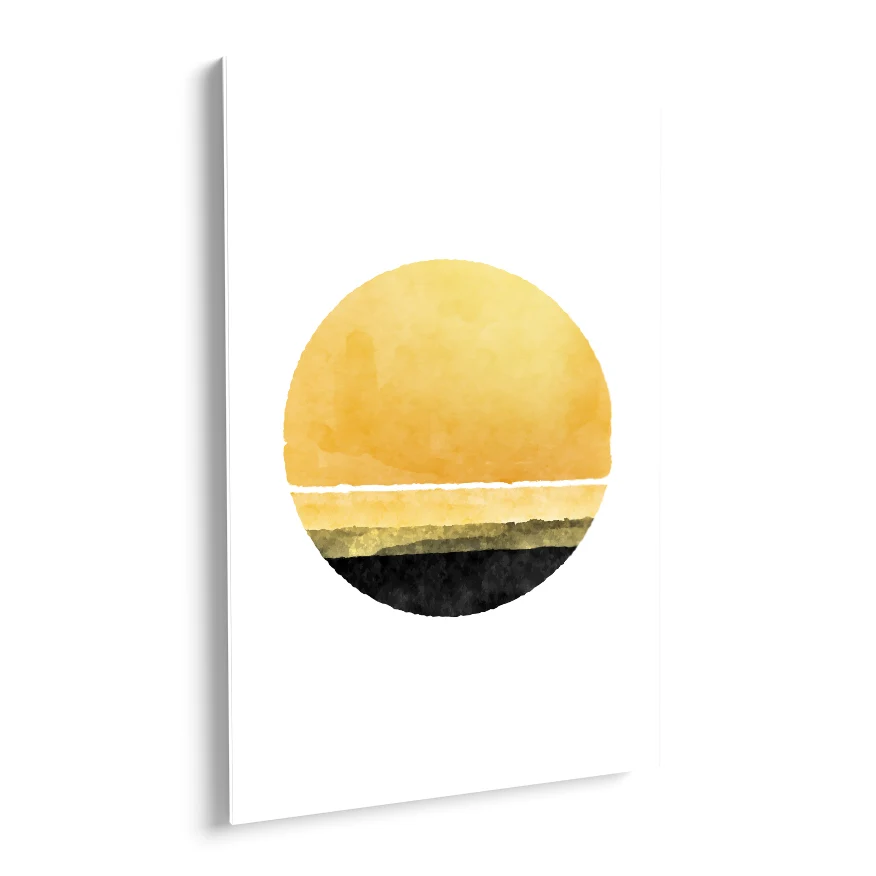 Puesta Del Sol Cuadríptico Poster