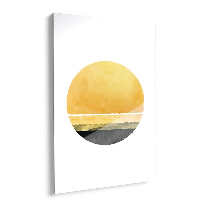Puesta Del Sol Cuadríptico Poster