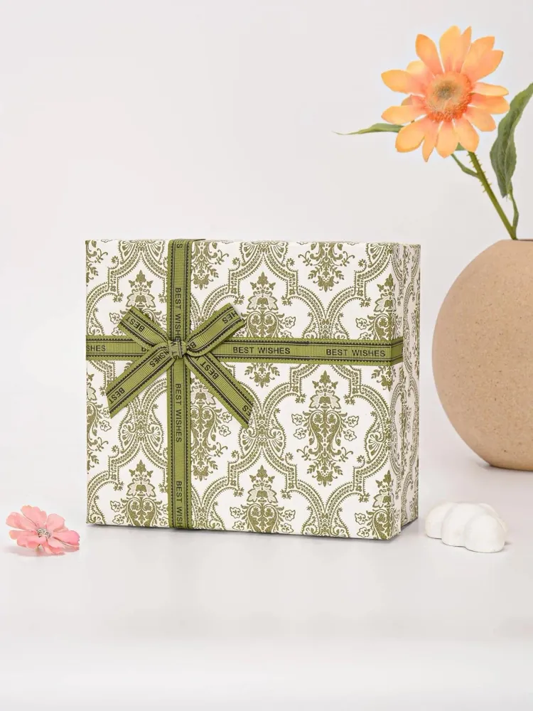 1 caja de regalo de papel, caja de embalaje de regalo con decoración de lazo Quierox - Tienda Online