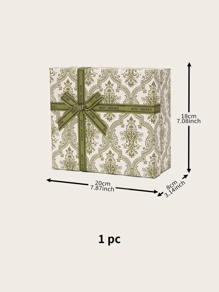 1 caja de regalo de papel, caja de embalaje de regalo con decoración de lazo Quierox - Tienda Online