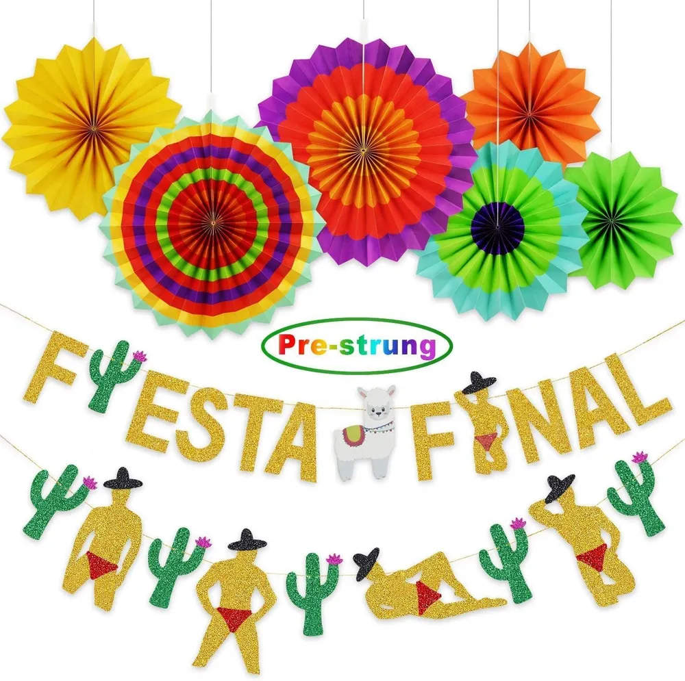 Ecore Fun Banner de fiesta temática mexicana decoración de fiesta de despedida de soltera Quierox - Tienda Online