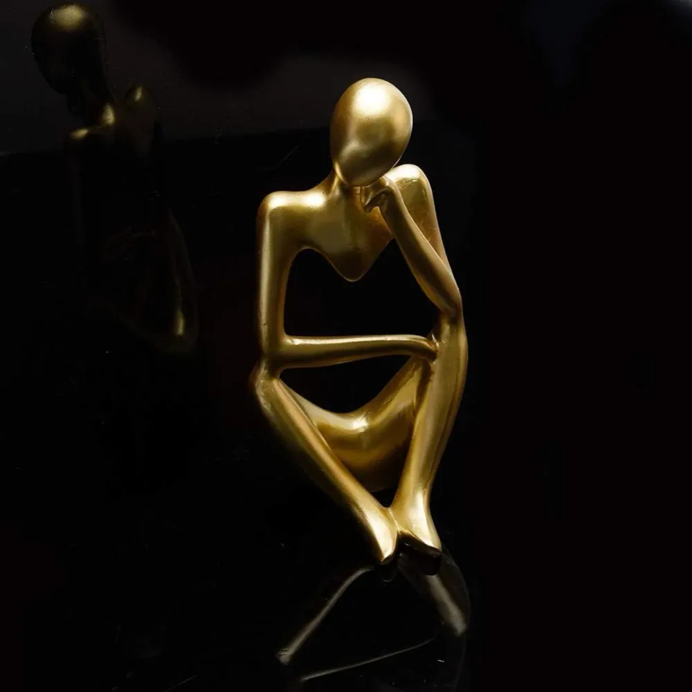 Estatua del Pensador, Escultura Abstracta, Estatuas de Resina Quierox - Tienda Online