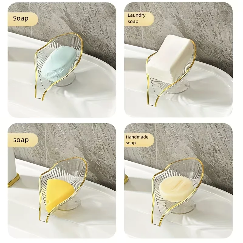 Jabonera de drenaje simple para el hogar, estante de jabón creativo sin perforaciones Quierox - Tienda Online