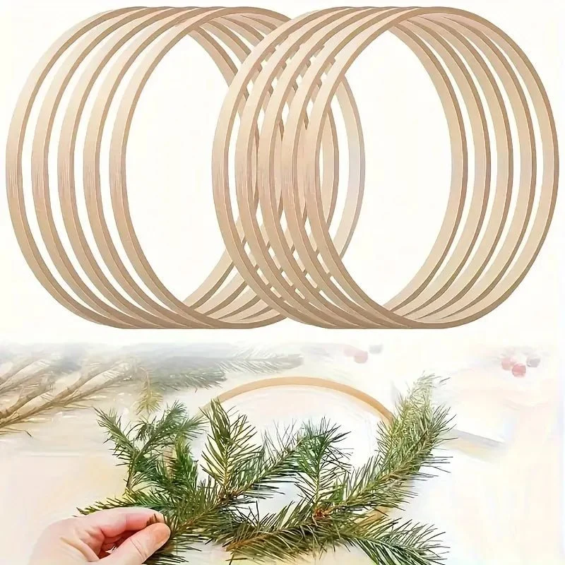 Juego de 10 Piezas Colgantes de Madera y Bambú,Aros Para Bordado Quierox - Tienda Online