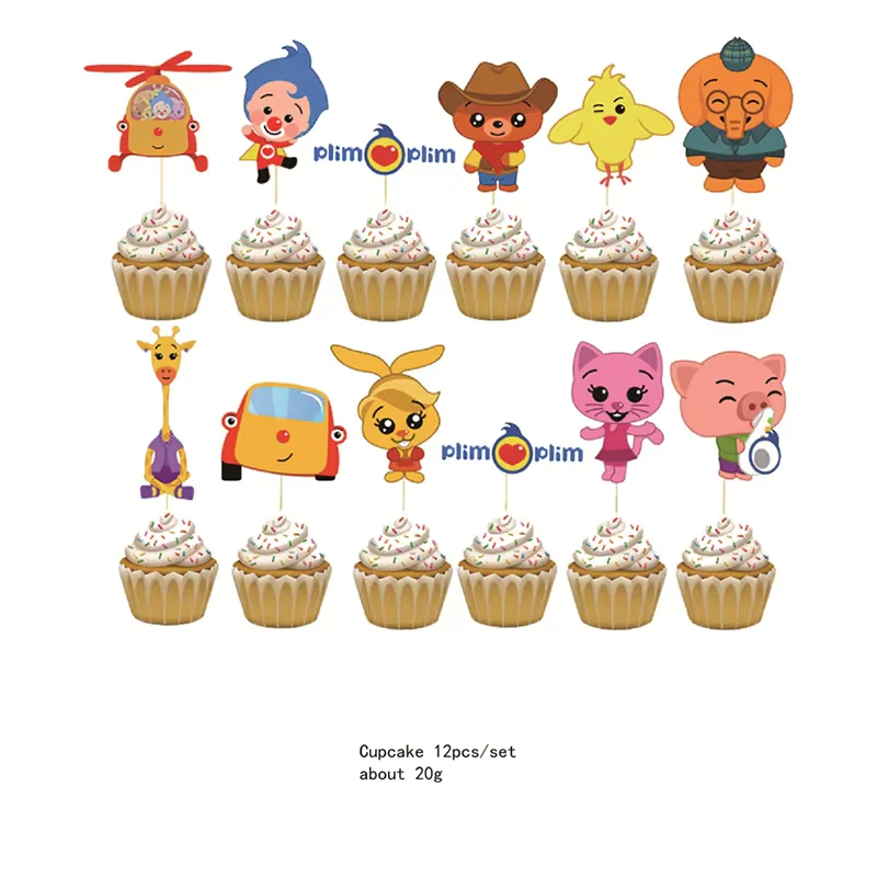 MINISO Decoración para tartas con espirales, banderines para tartas Quierox - Tienda Online