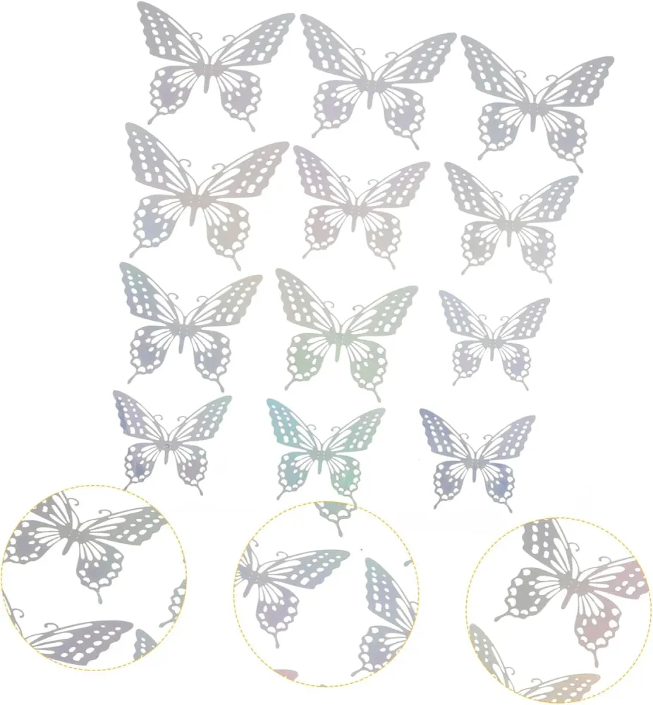 12 Pegatina de Mariposas Huecas Quierox - Tienda Online