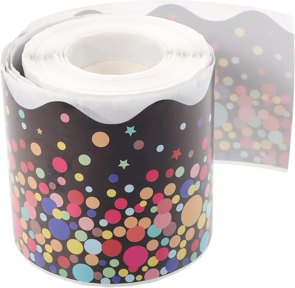 1 rollo de calcomanías de borde ondulado, Quierox - Tienda Online