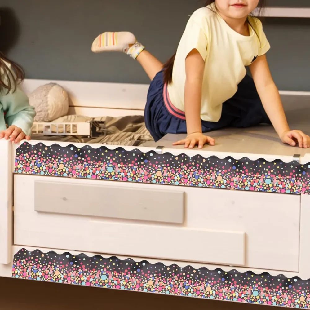 1 rollo de calcomanías de borde ondulado, Quierox - Tienda Online