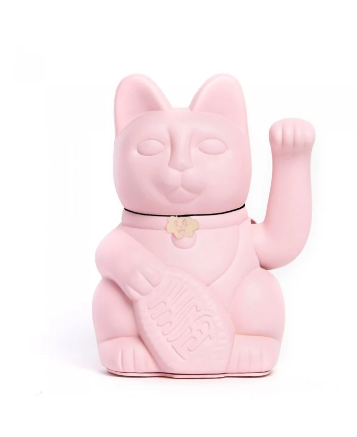 GATO DE LA SUERTE CHINO O LUCKYCAT ROSA PALO R de Caparrosa