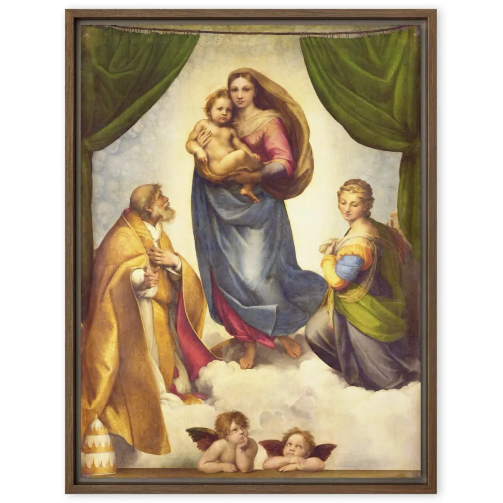 Lienzo - Raffaello Sanzio da Urbino, La Madonna Sixtina