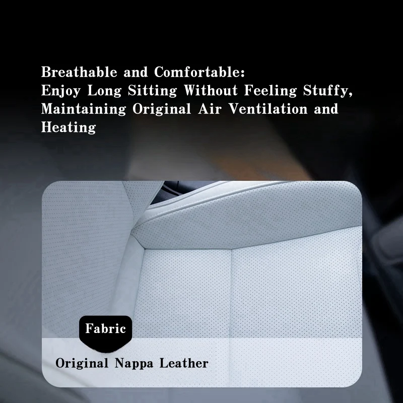 Reemplazo de asientos de estilo deportivo ventilado de alto rendimiento para Tesla Model 3/Y Highland Negro