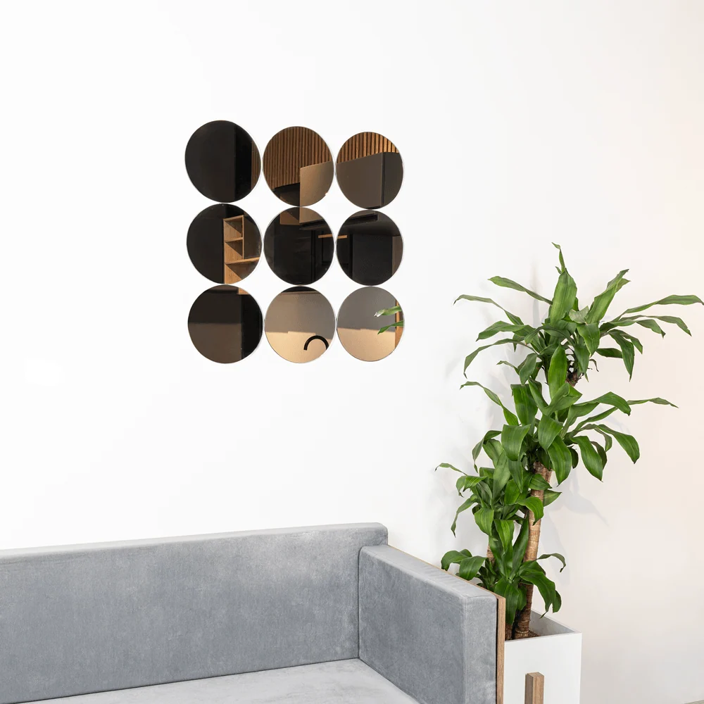 Espejo Artemis, Diseño de 6 espejos circulares Reflekta MG