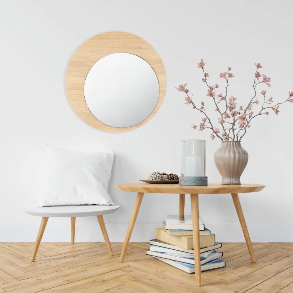 Espejo Circular Ary 60, Diseño Moderno Reflekta MG