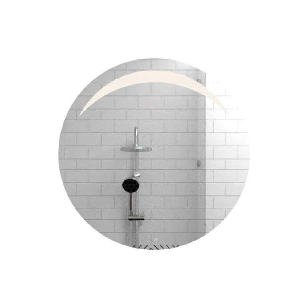 Espejo Circular Bombay, Gris, con Luz Led Reflekta MG