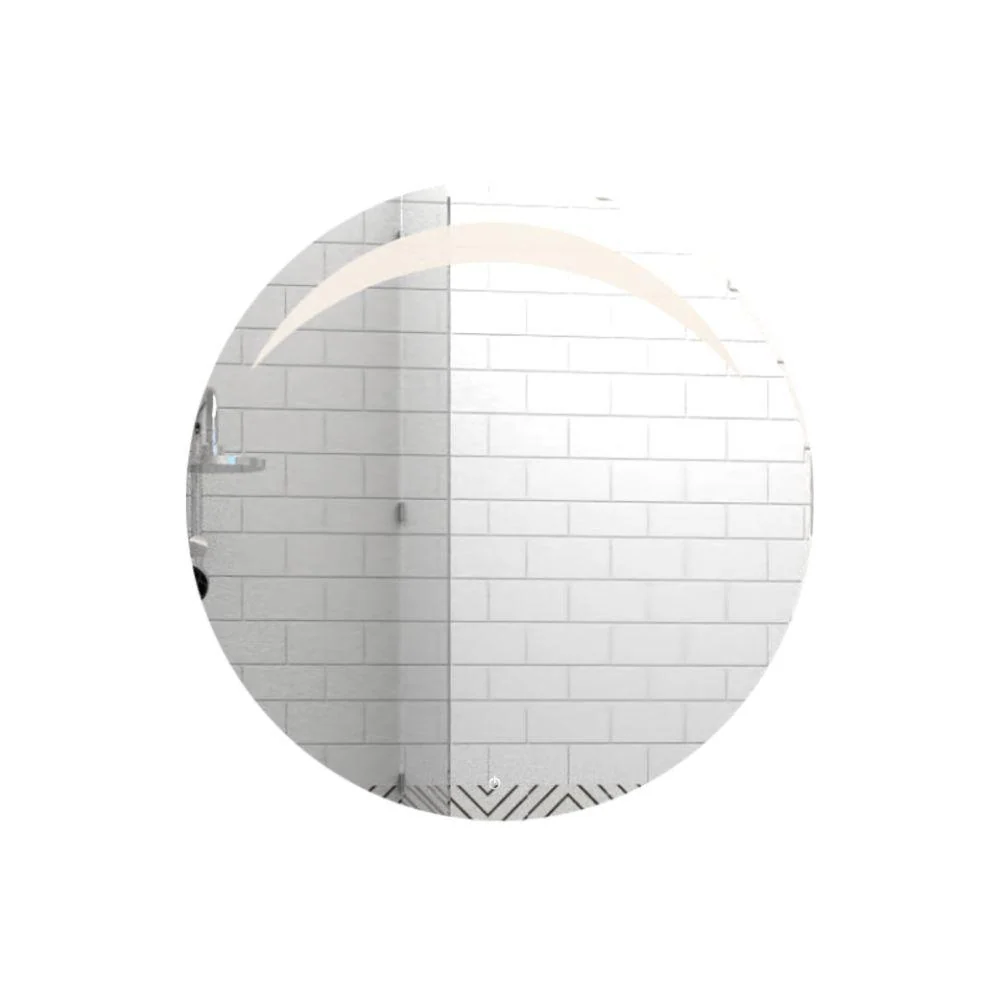 Espejo Circular Bombay, Gris, con Luz Led Reflekta MG