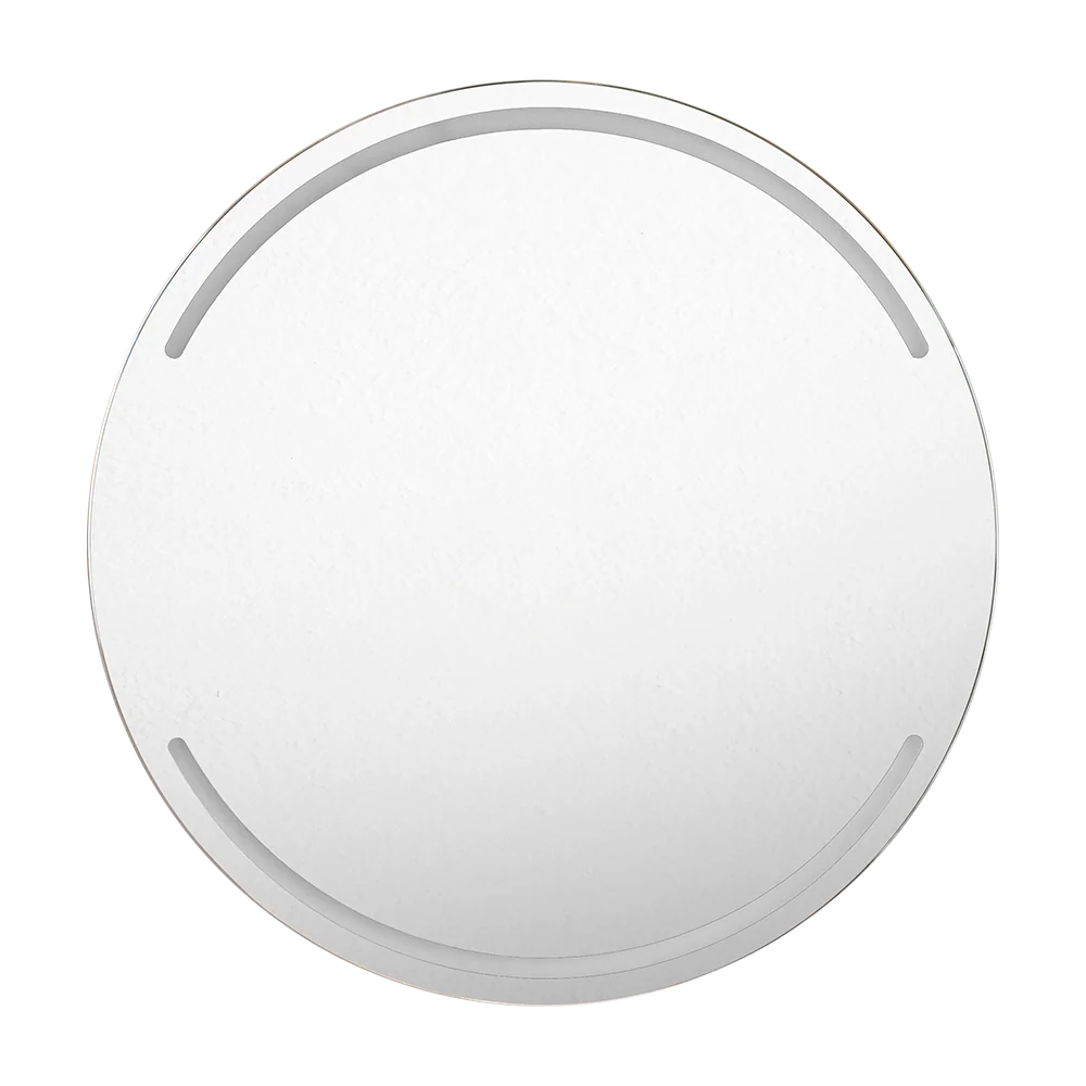 Espejo Circular Dallas, con Diseño en Sandblasting Reflekta MG