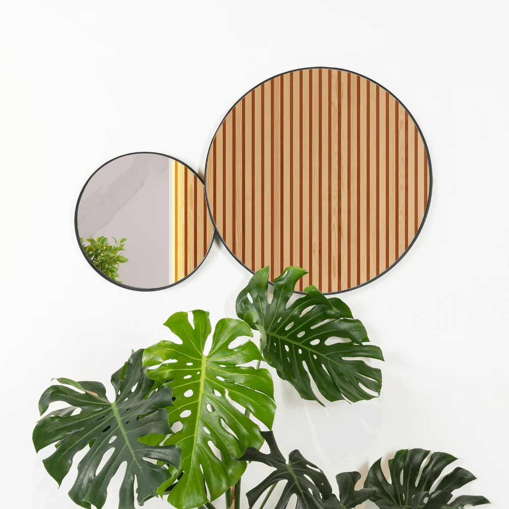 Espejo Circular George, Negro, Diseño Moderno Reflekta MG