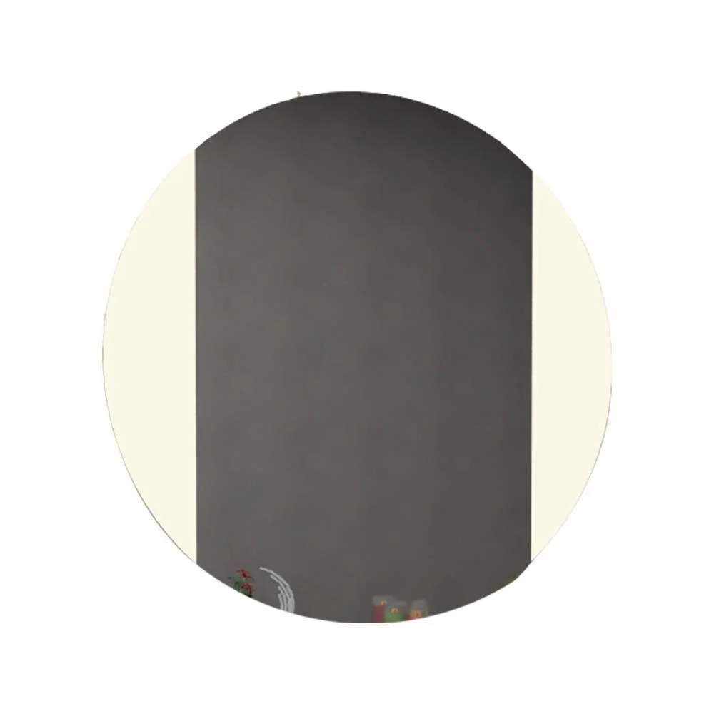 Espejo Circular Lucca, Gris, con Diseño en Sandblasting Reflekta MG