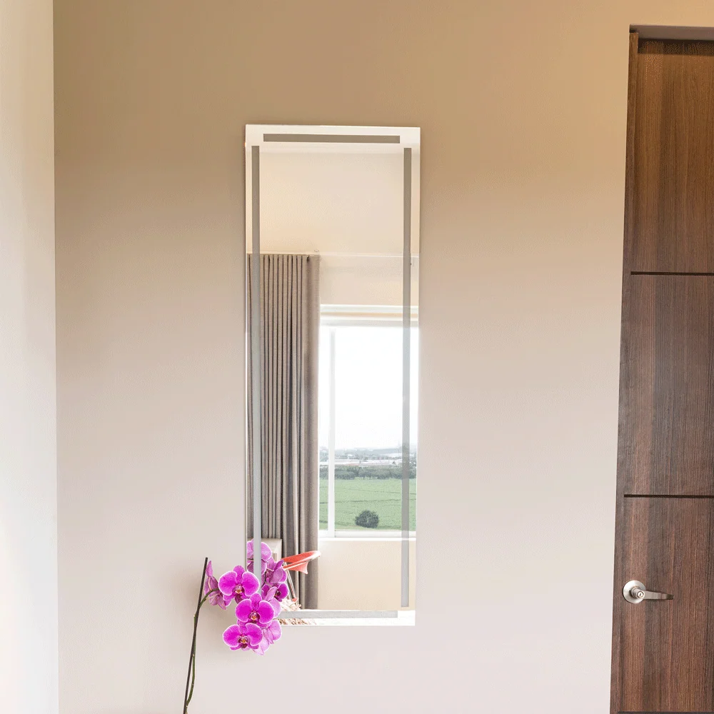 Espejo Lugo, Rectangular con Diseño en Sandblasting Reflekta MG