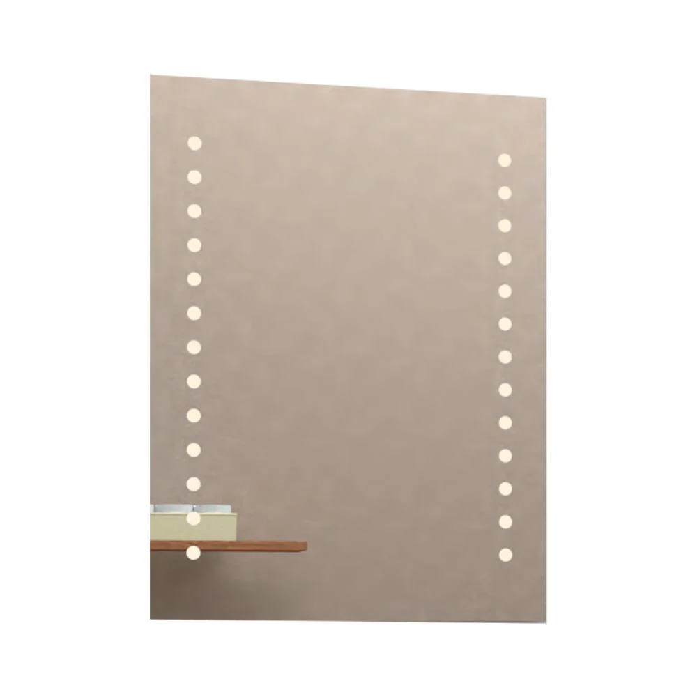 Espejo Rectangular Bra, Gris, con Diseño en Sandblasting Reflekta MG