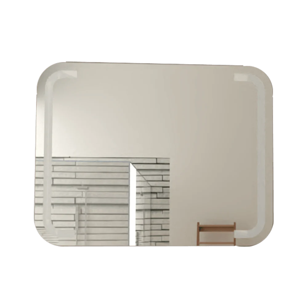 Espejo Rectangular Brown, Gris, con Luz Led Reflekta MG