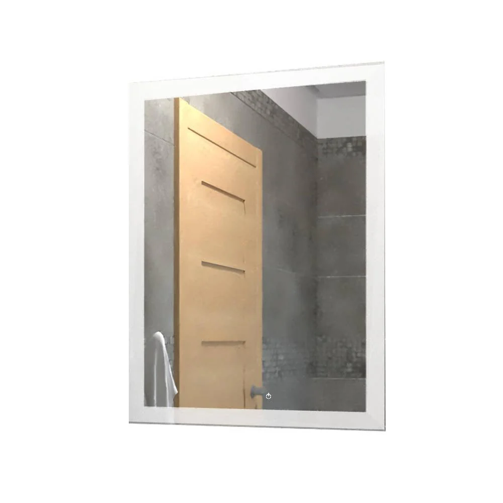 Espejo Rectangular Catania, con Diseño en Sandblasting Luz Led y Botón Touch Reflekta MG