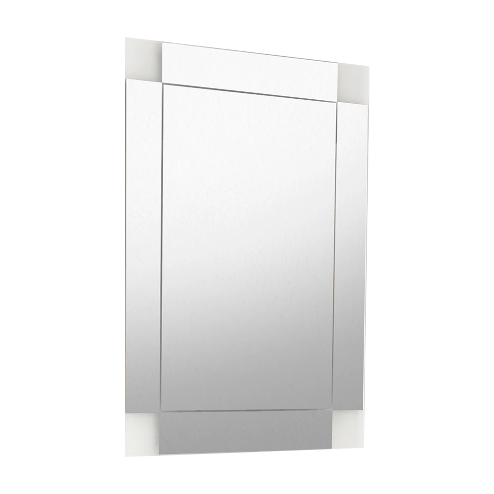 Espejo Rectangular Genova, Capri 75, ensamble la pared con Diseño en Sandblasting Reflekta MG