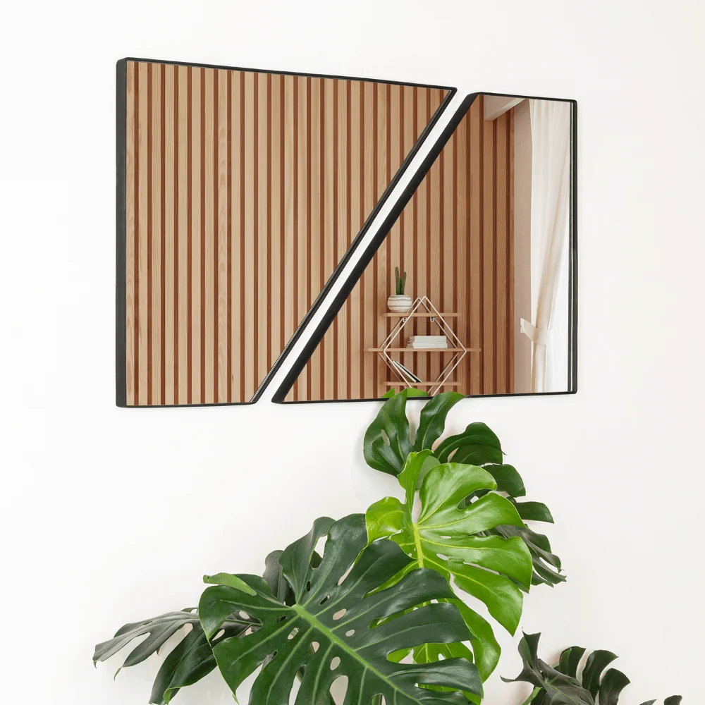Espejo Rectangular Kenny 100, Negro Reflekta MG
