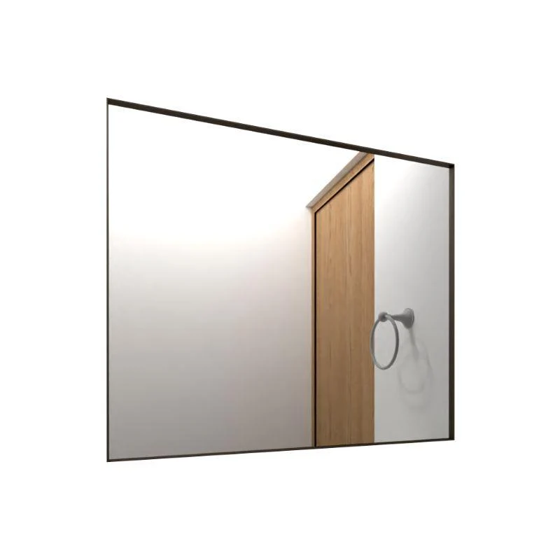 Espejo Rectangular Onix, Negro, marco en Aluminio Reflekta MG