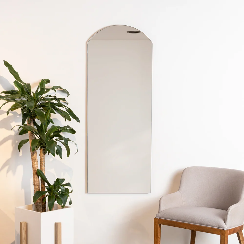Espejo Rectangular Oporto, Gris, Diseño Moderno Reflekta MG