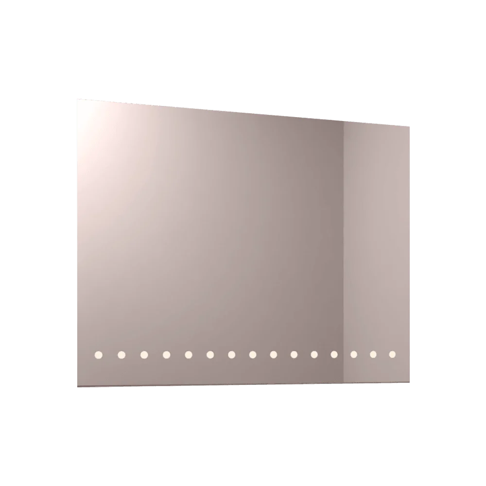 Espejo Rectangular Osiris, Gris, con Luz Led Reflekta MG