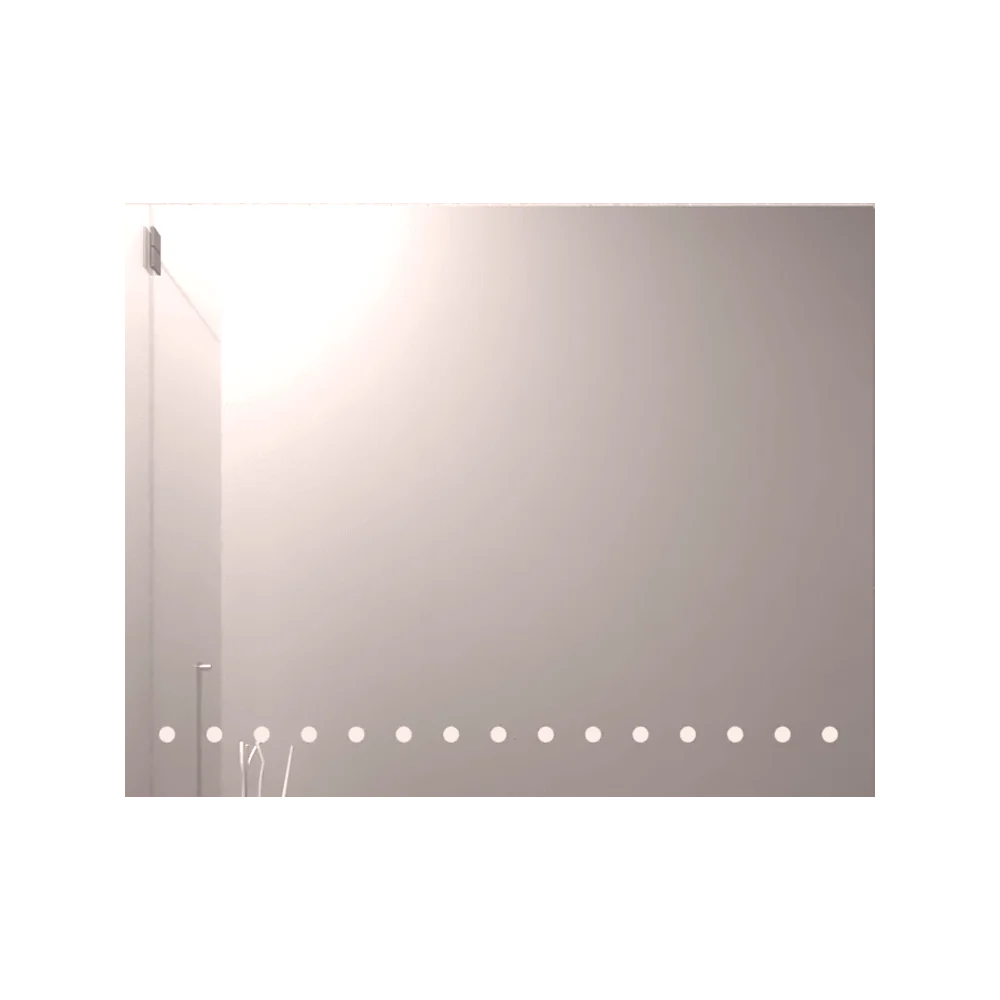 Espejo Rectangular Osiris, Gris, con Luz Led Reflekta MG