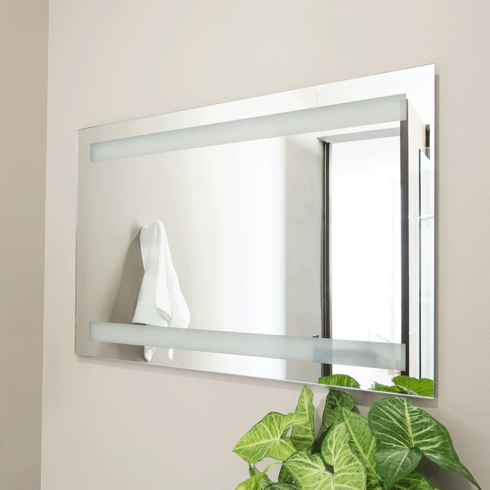 Espejo Rectangular Udine, Gris, Diseño Moderno Reflekta MG