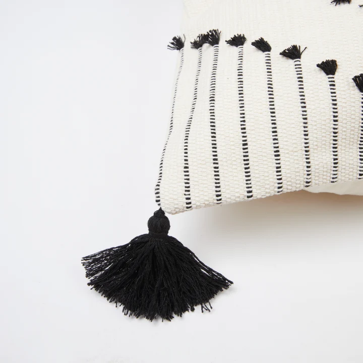 Funda de Cojín Deco Negro 45 x 45 Relan