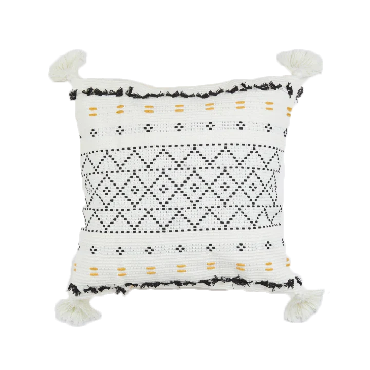 Funda de Cojín Negro 45 x 45 Relan
