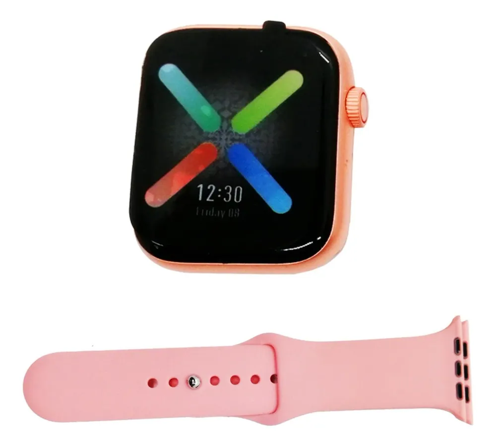 Reloj Inteligente W8 Smartwatch Bluetooth Rosado