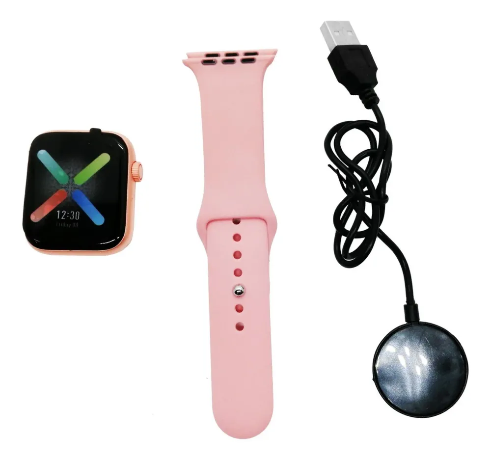 Reloj Inteligente W8 Smartwatch Bluetooth Rosado