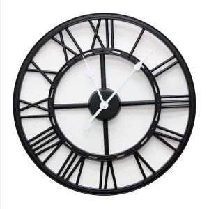 Reloj de pared 50 cm. Negro