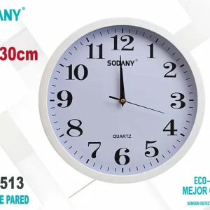 Reloj de Pared Redondo de 30 cm - Sodany TS-1513