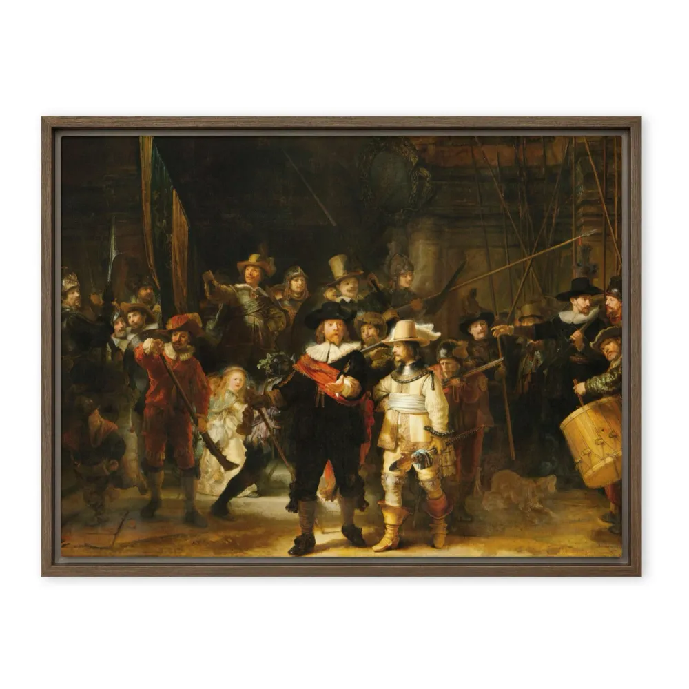 Lienzo - Rembrandt van Rijn, La ronda de noche