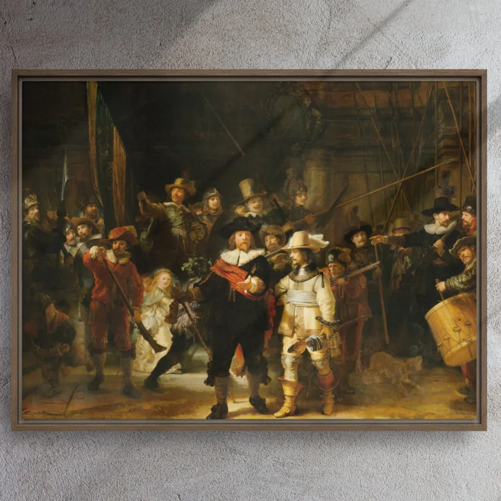 Lienzo - Rembrandt van Rijn, La ronda de noche