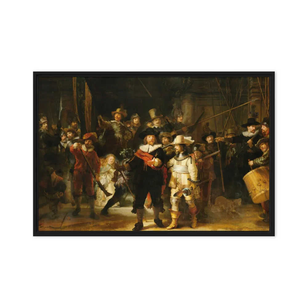 Lienzo - Rembrandt van Rijn, La ronda de noche