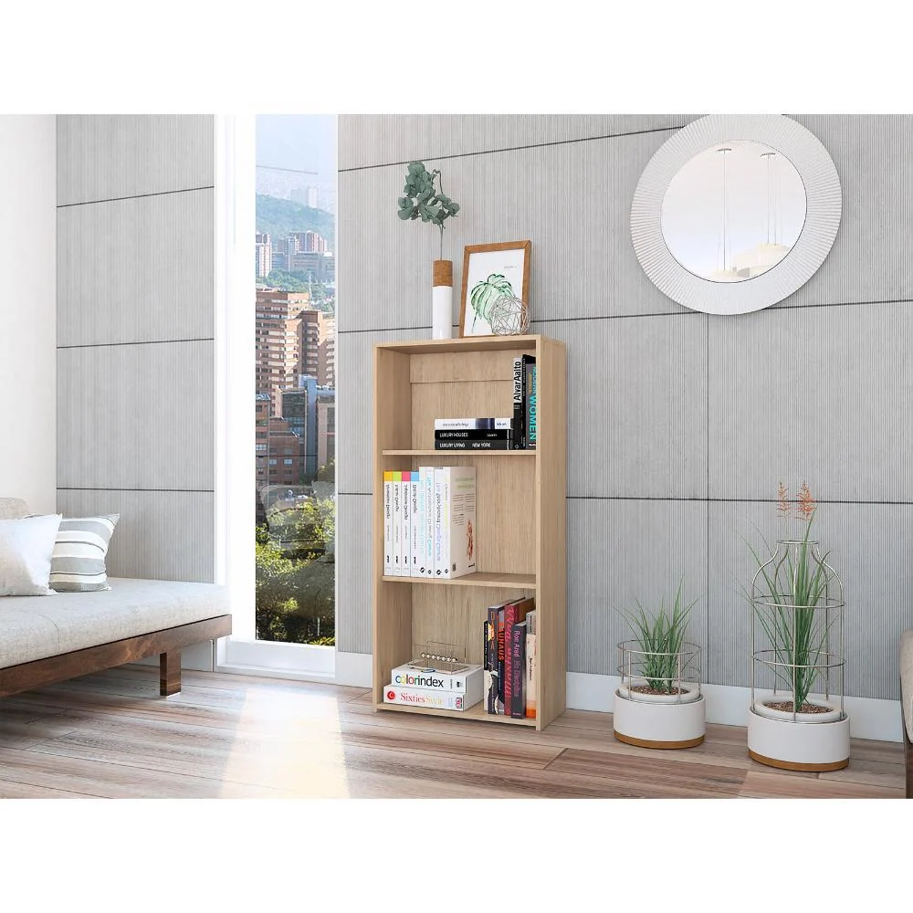 Biblioteca Leroy, Beige, con variedad de entrepaños RTA Design