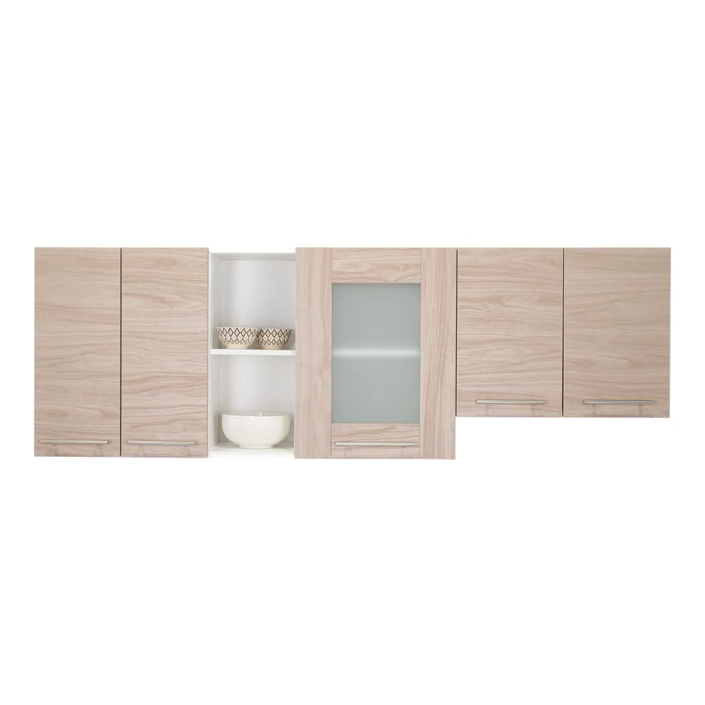 Gabinete Superior Kiret, Nacar y Blanco, Incluye Modulo Campana Hc RTA Design