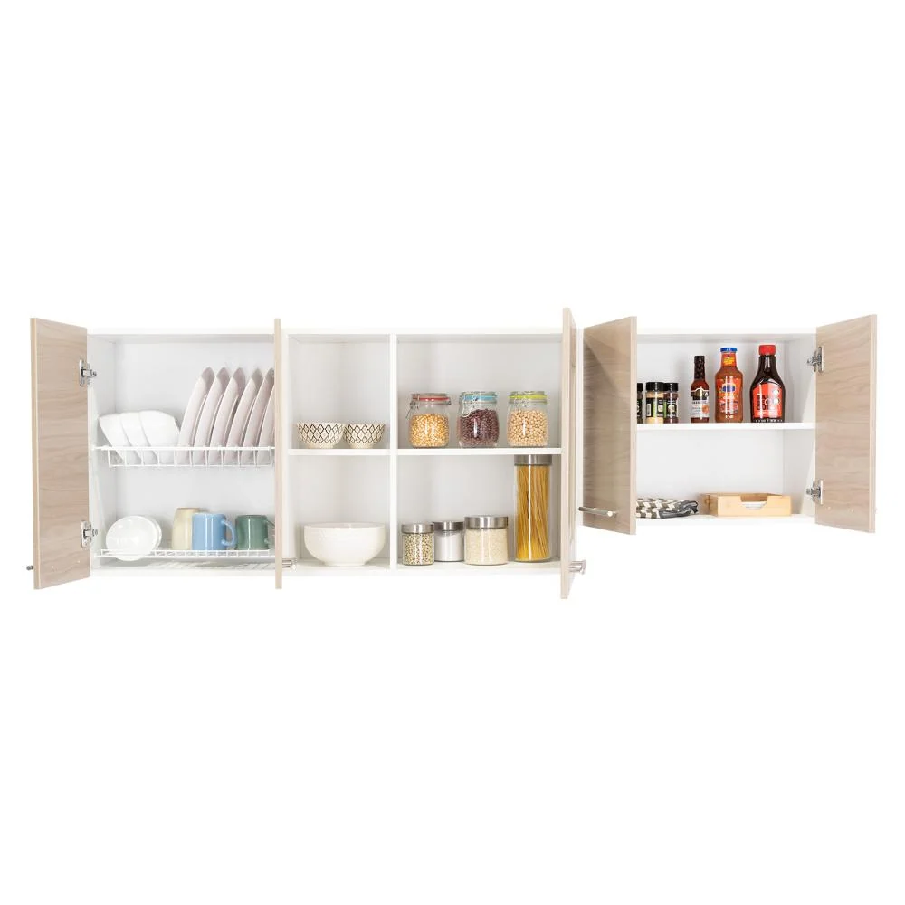 Gabinete Superior Kiret, Nacar y Blanco, Incluye Modulo Campana Hc RTA Design