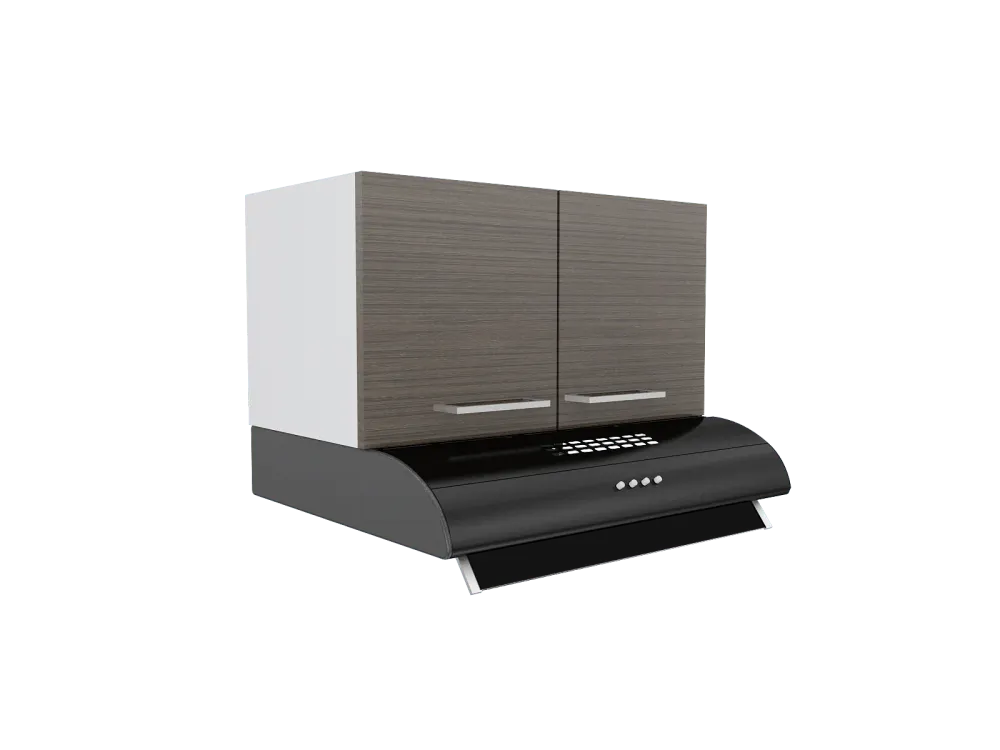 Modulo Campana Scenica Blanco+High Gloss Castahno RTA MUEBLES