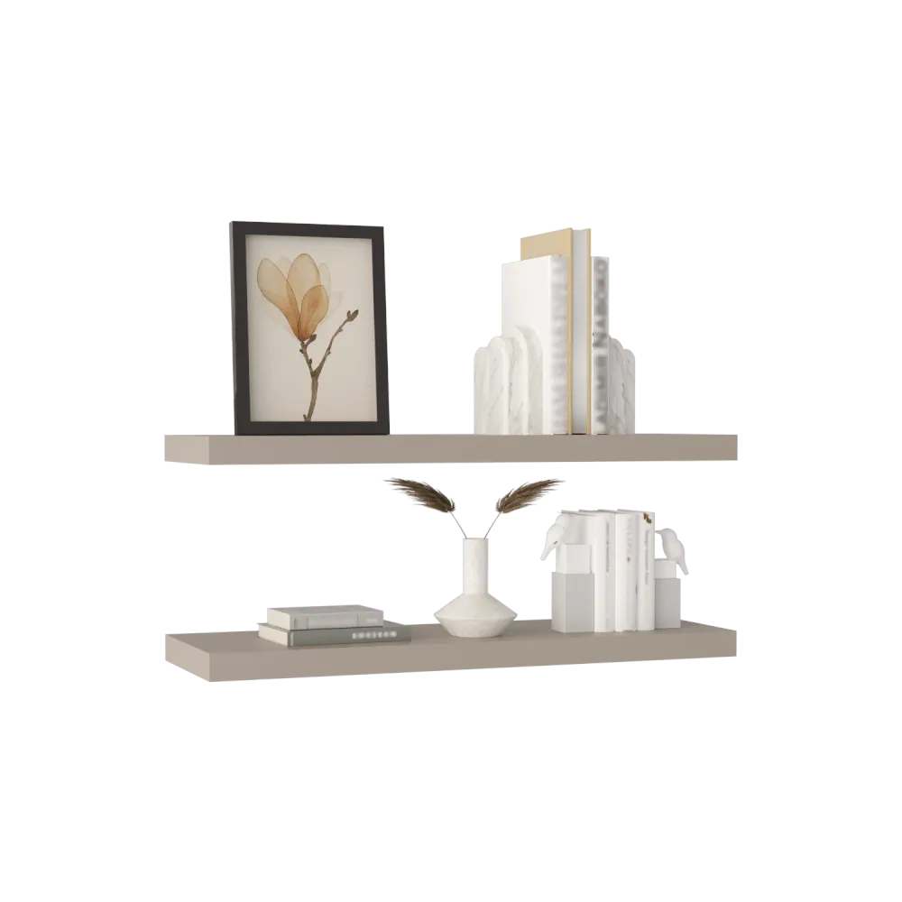 Repisa Flotante 3X80X24 Rta Taupe Zf RTA MUEBLES