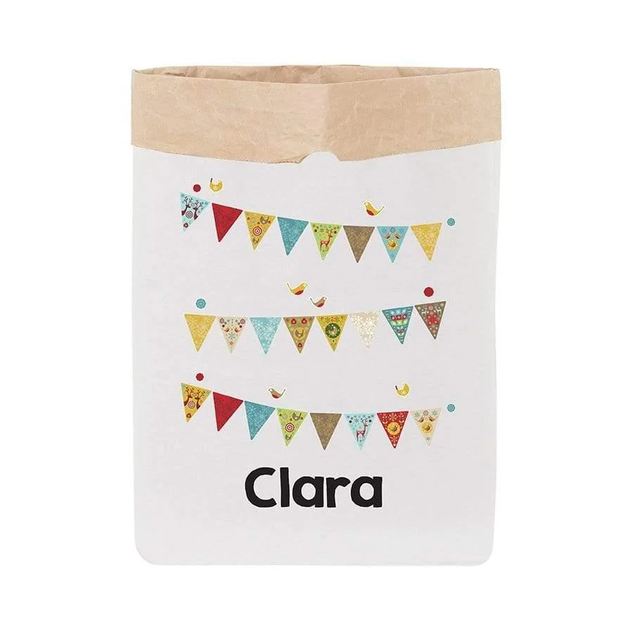 Saco personalizado Banderines Navidad