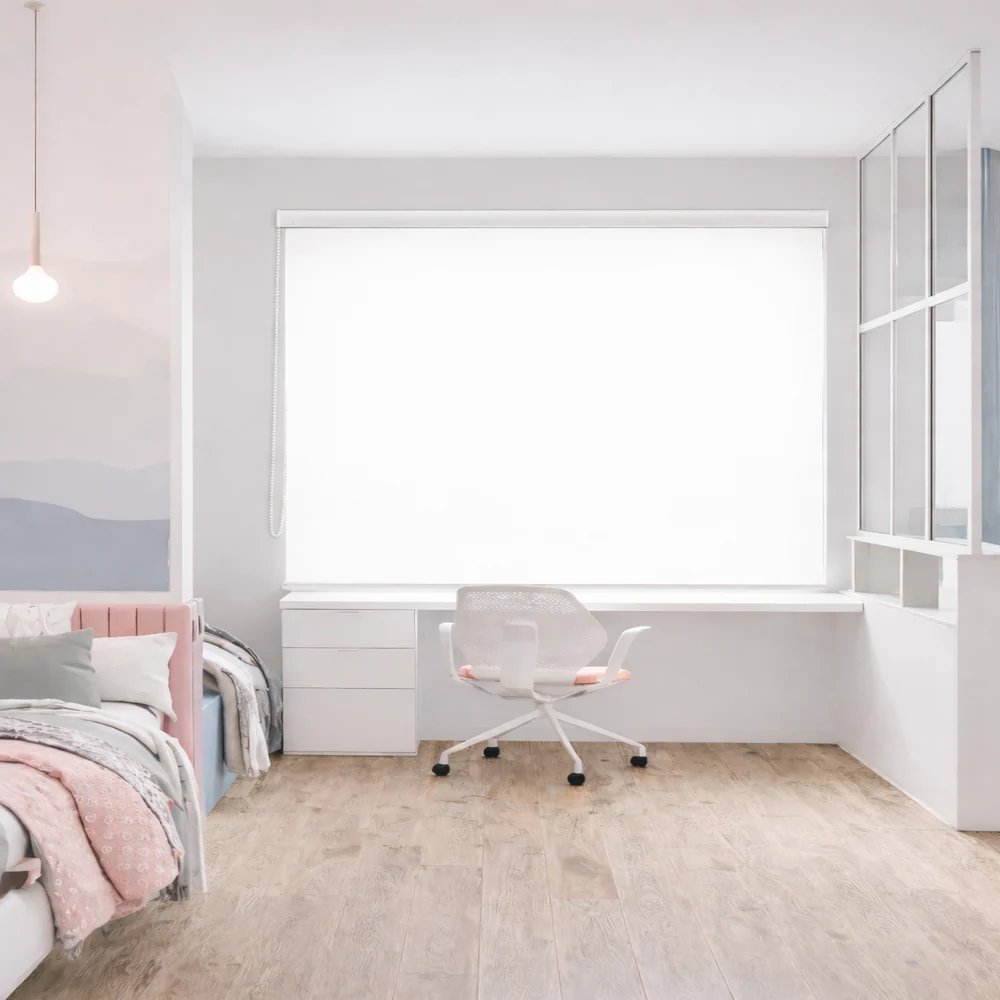 Persiana Enrollable Premium Blackout Clasico Blanco 200X180 Safra