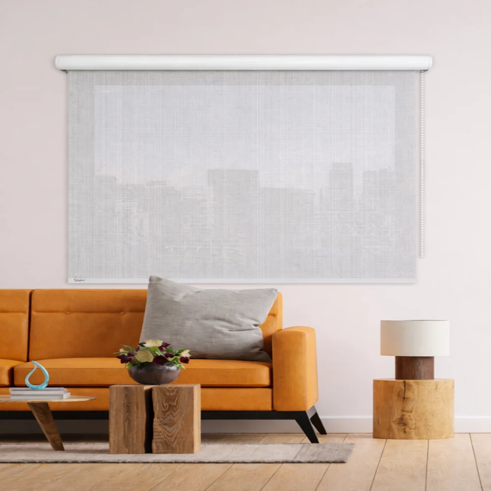 Persiana Enrollable Premium Screen Clasico Blanco 180X180 Safra